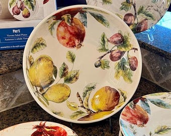 Pier 1 Verona Large Serving Bowl – Fruit Pattern Ironstone Replacement Piece