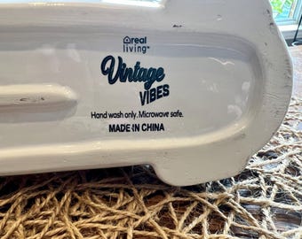 Dachshund Serving Dish | Vintage Style Ceramic Dog Tray | Farmhouse Kitchen Decor (17" Long)