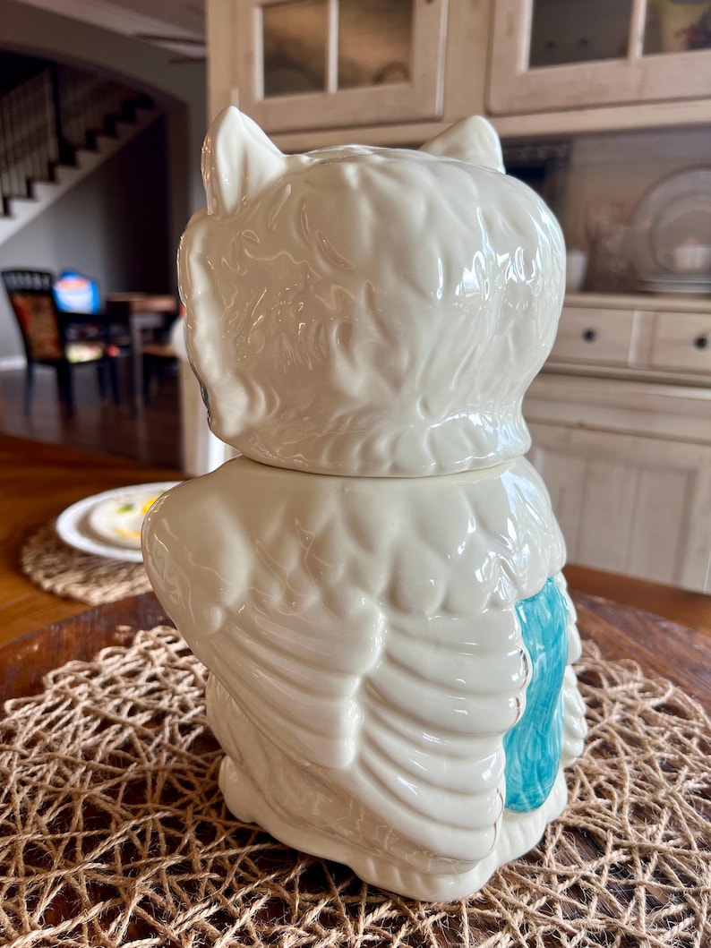 Anthropologie “A Real Hoot” Owl Cookie Jar | Winking Owl Ceramic Canister | Retired bild 3