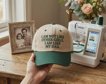 Embroidered Color Hat – "I Am Like My Dad" Slogan Hat