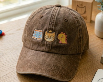 Dungeon Crawler Carl Embroidered Washed Cotton Cap, Hand-designed Mongo Baseball Hat