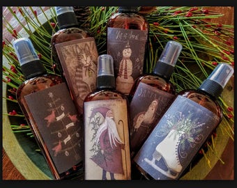 Primitive Room Spray Set ~ Scents of Christmas