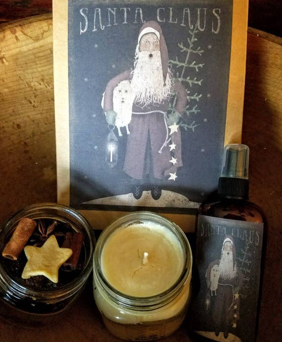 Holiday Gift Box ~ Hand Poured Soy wax candle~ Room Spray ~ Rose HIp Potpourri