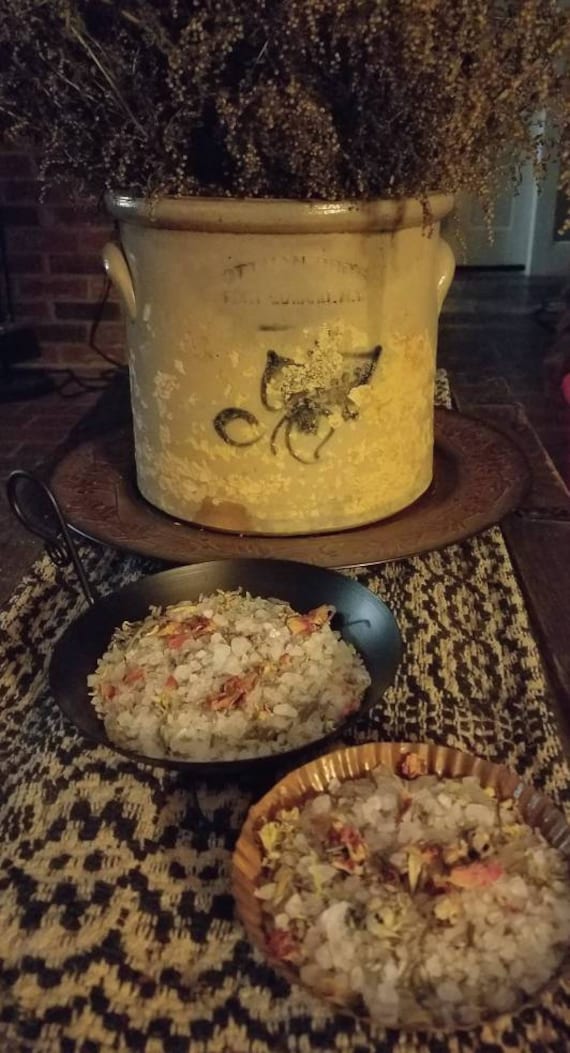 Rose and Lavender salts with essential oils