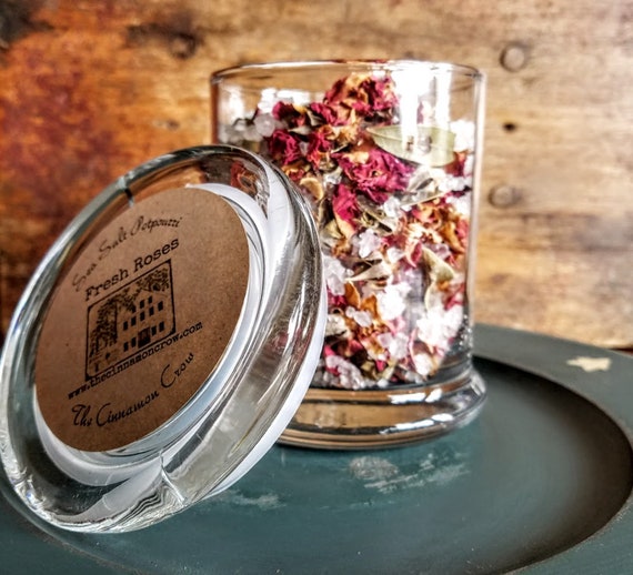 Rose Garden sea salt jar potpourri