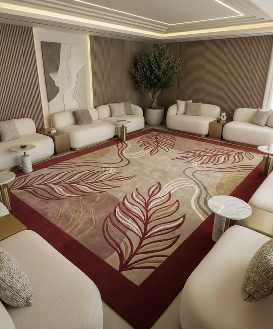 Buy Rugs for Living Hall With Beige Colour Online in India - Etsy