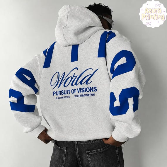 Personalized Arm to Arm Lettering Oversized Sweatshirt or Hoodie, Arm to Arm Big Bold Text Sweatshirt, Customizable Letter Crewneck
