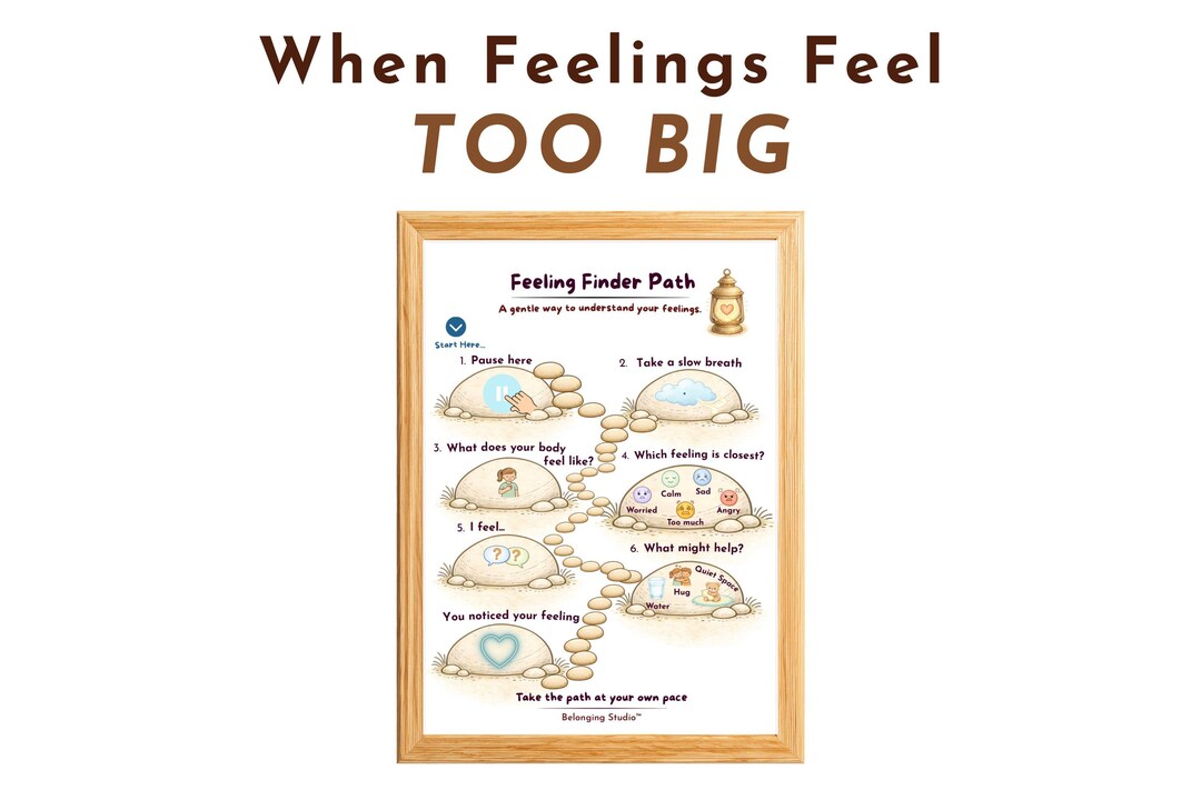 Kids Feelings Chart Printable – Emotional Regulation Tool, Calm Down ...