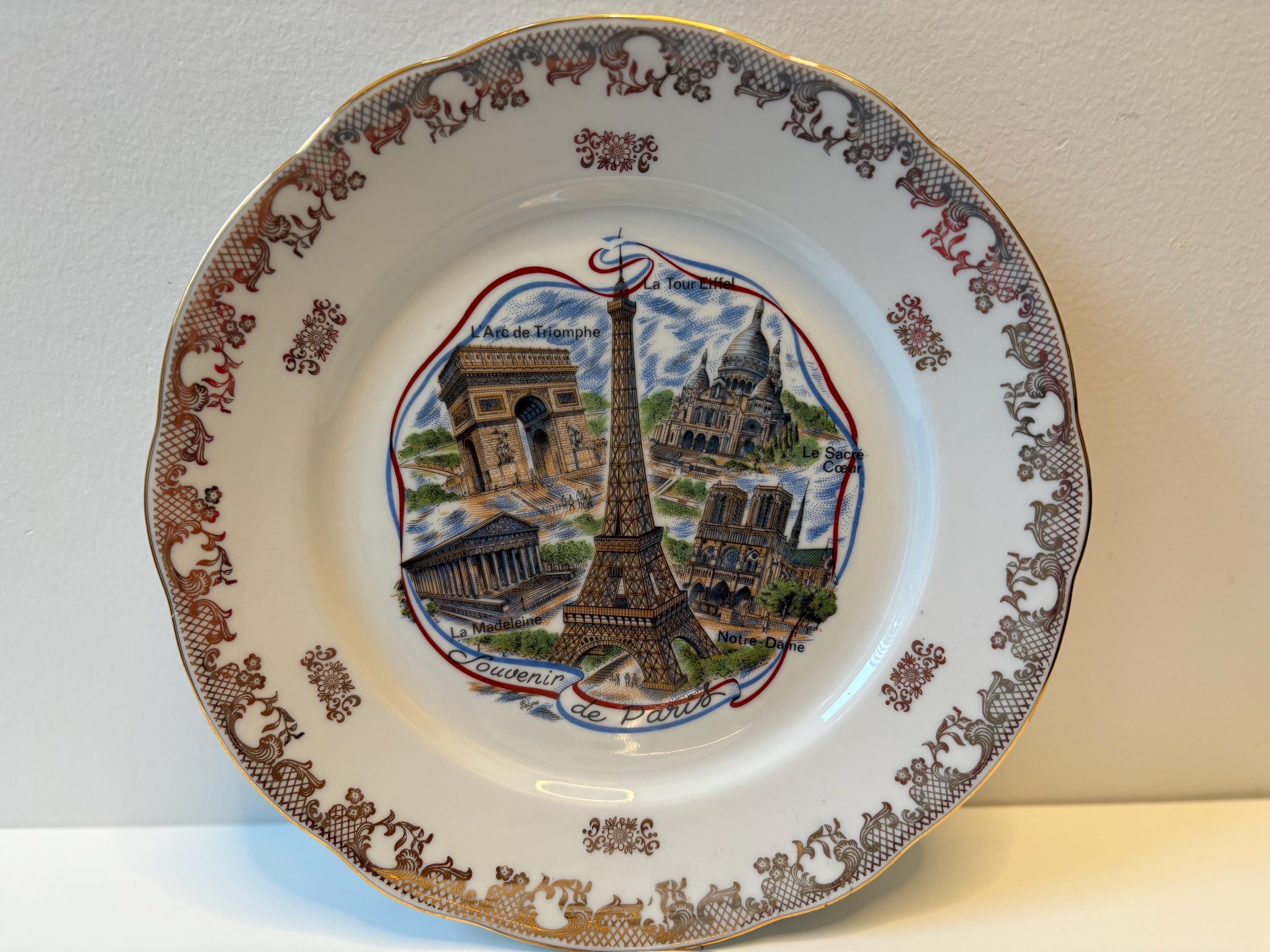 Paris souvenir plate - Etsy 日本