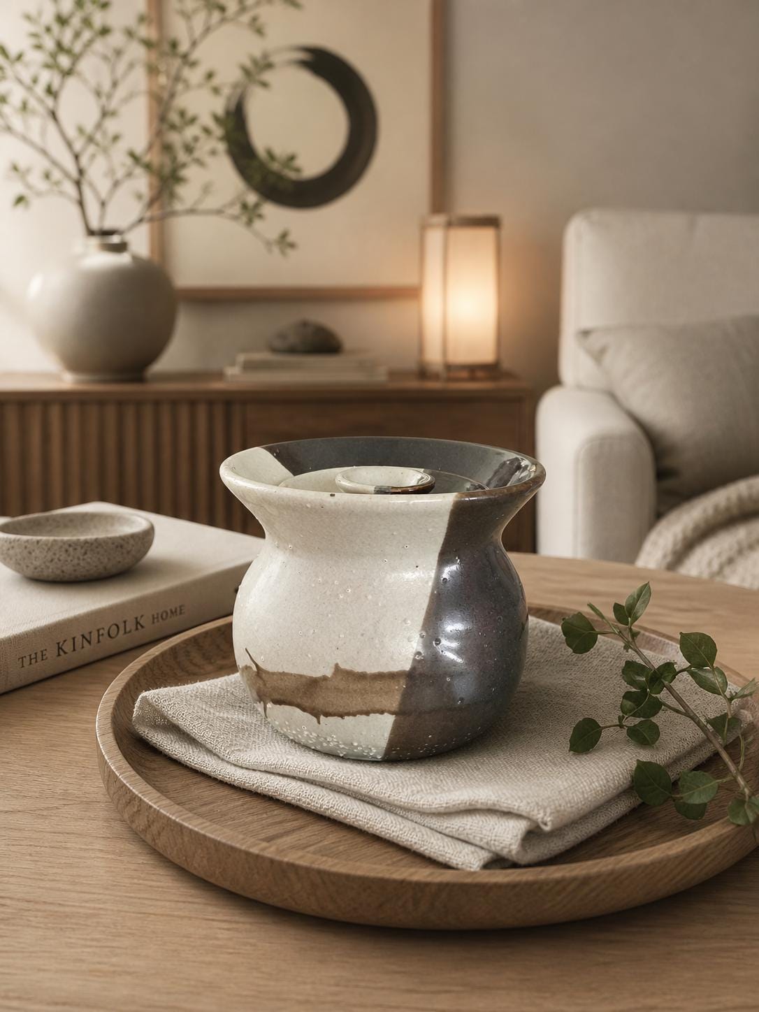 Tenmoku Glazed Vase - Etsy Australia
