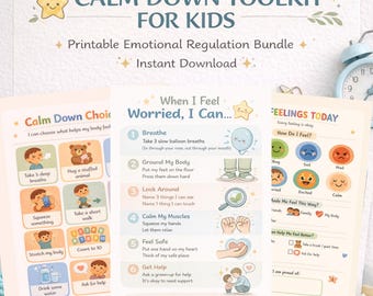 Kids Calm Down Toolkit | Emotional Regulation Printables