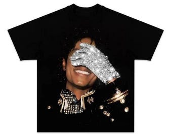 Retro King Of Pop Michael Trendy Jackson Graphic Tee Custom Unisex T-Shirt