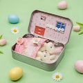 Miniature Pocket Bunny in Tin, Easter Basket Stuffer, DIY Pet Adoption Kit