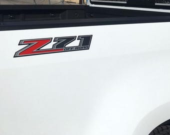 2x 14-17 Z71 Off Road Decals - F stickers Parts Chevy Silverado GMC Sierra 4x4