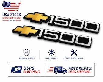 1999-2006 Chevy 1500 Emblem Bowtie Fit for Chevrolet Silverado Badge 1511405 Set