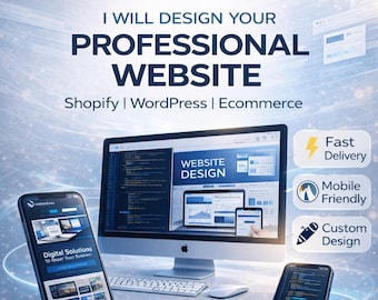 Custom Website Design | Shopify & WordPress eCommerce | Modern Minimal UI/UX for Business