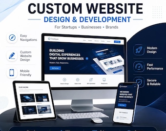 Custom Website Design | Shopify & WordPress eCommerce | Modern Minimal UI/UX for Business
