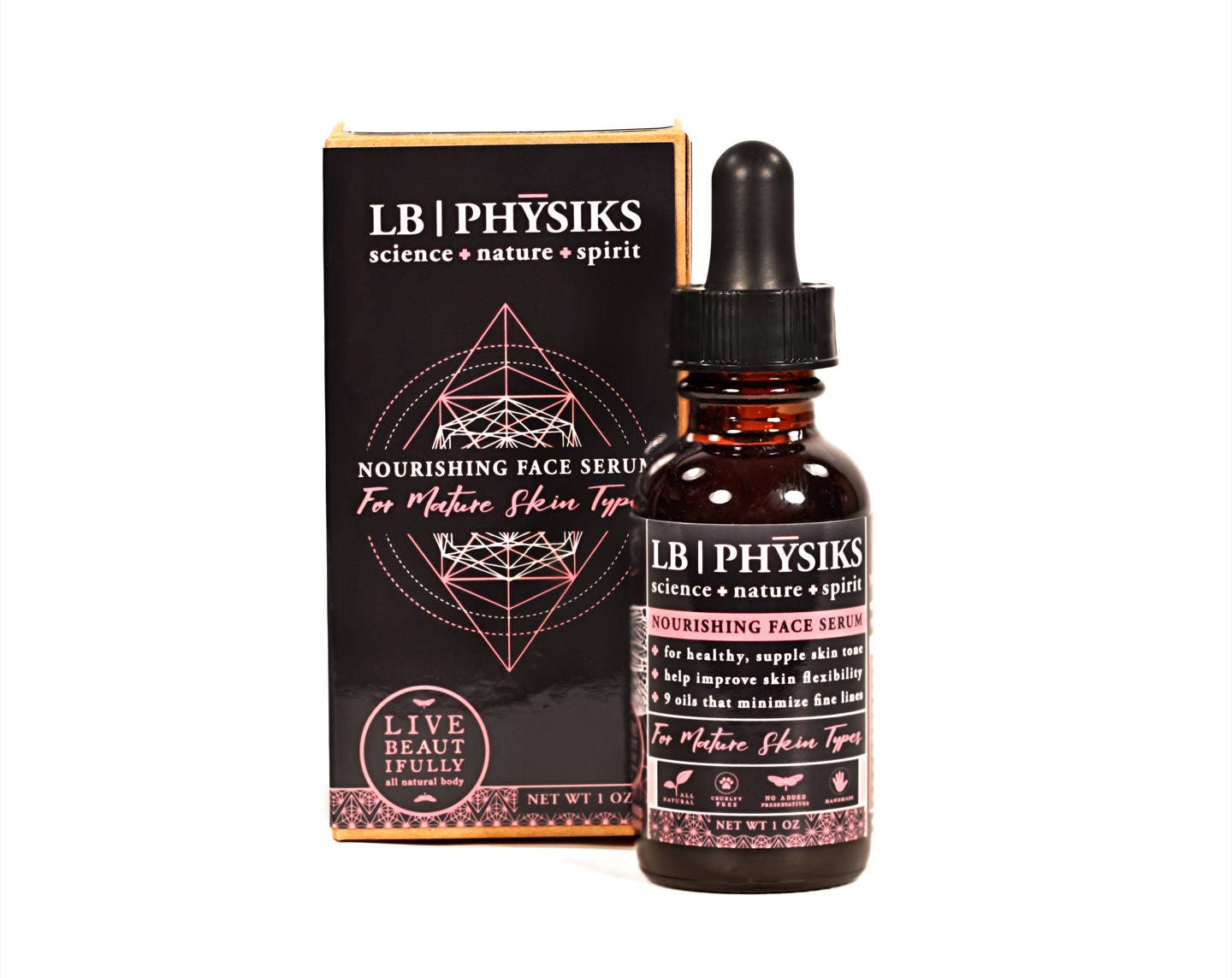 Nourishing Face Serum For Mature Skin Types All Natural Etsy