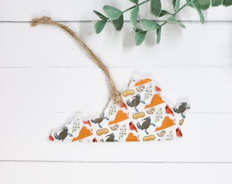 Virginia State Ornament | Handmade Acrylic Christmas Decor