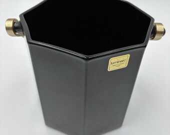 Vintage Arcoroc Luminarc Franse achthoekige achthoekige glazen ijsemmer