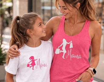 Mama Mini Matching Outfits, Trendy Mother Daughter Set, Stylish Tops