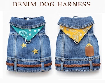 Arnés vaquero para perro con bandana / Arnés estilo occidental para mascotas / ChePetCo