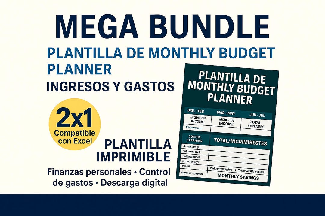 Budget Planner Excel with Visual Charts | Monthly & Annual Finance ...