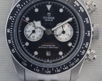 Reloj de pulsera automático Tudor Black Bay Chrono vintage para hombre, en perfecto estado de funcionamiento.