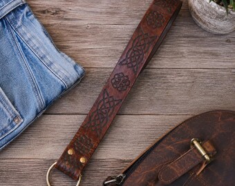 Men's synthetic leather belt, formal embossed buckle strap, stylish dress belt, 3.6cm wide, 165cm length, perfect gift for dad