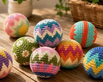 Hand Crochet Hacky Sack Footbag | Guatemalan Juggling Ball, ADHD Fidget Toy, Retro 90s Sports Gift for Him, Custom Stress Relief