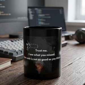 Dark Humor Software Tester Mug, Sarcastic QA Engineer Gift, Black 11 oz  Coffee Mug