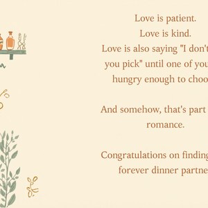 Funny Wedding Card Printable | Marriage Humor | Engagement Congratulations Card | Digital Download | Instant Download | Funny Newlywed Gift image 3