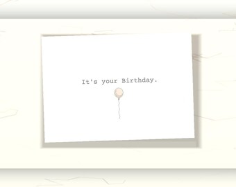 Funny Birthday Card | Minimalist Birthday | Dry Humor Card | Sarcastic Birthday | I Got You a Card | Deadpan Humor | Printable PDF