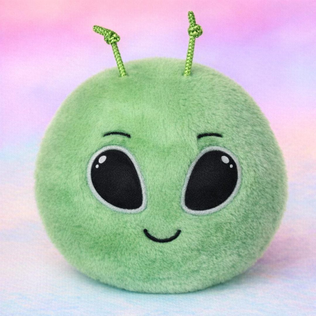 3–4" Green Alien Plush Stuffed Toy Bouncy Ball Sci-fi Theme - Etsy