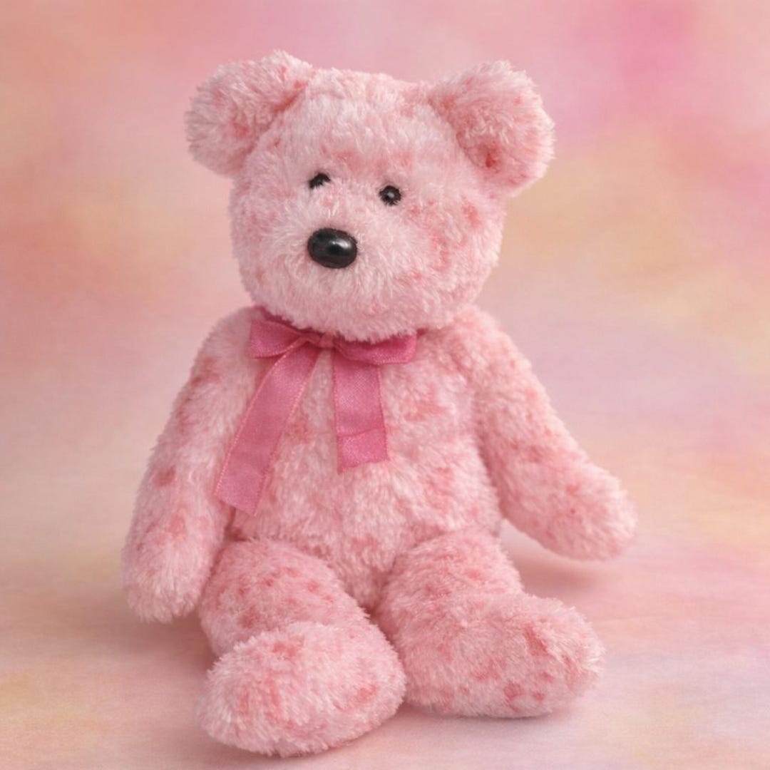 Pink Bear Plush Toy: Ultra-soft Collectible Stuffed Animal Decor - Etsy