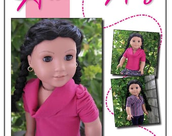 MUSE SHIRT:  PDF Sewing Pattern for 18 inch doll (like American Girl Doll)