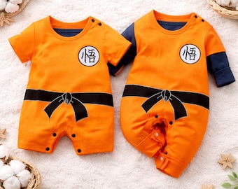 Anime baby Cotton Romper Outfit, Anime long sleeve rompers , Cotton Toddler costume for Anime Fans