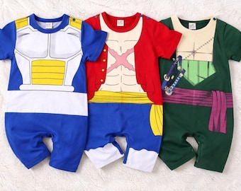 Anime baby Romper Outfit, Cute Cotton Newborn romper Outfit, Cotton Toddler Costume for Anime Fans