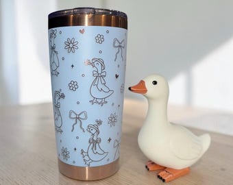 Silly Goose Tumbler | Laser Engraved 20oz Stainless Steel Coffee Cup