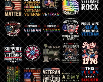 Pacchetto PNG veterano, sublimazione orgoglio militare, PNG veterano patriottico, PNG papà dell'esercito americano, disegni per magliette veterano PNG