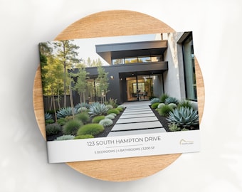 Real Estate Brochure Template, Luxury Property Listing Booklet, Realtor Brochure Canva Template, Modern Property Presentation Brochure