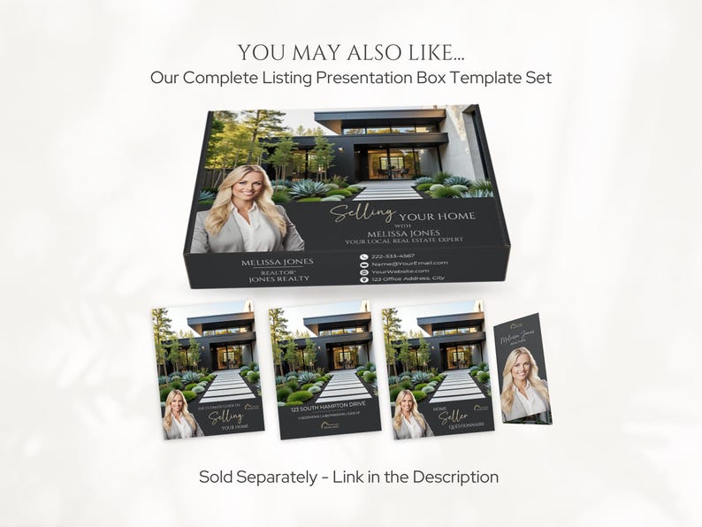 Luxury Real Estate Listing Brochure, 4 Page Modern Real Estate Flyer, Luxury Real Estate Marketing, New Listing Property Brochure Template bild 10