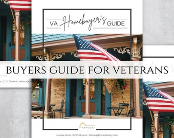 Veteran Homebuyer Guide, VA Home Buyers Guide for Veterans, VA Home Loan Client Presentation Template, Real Estate Buyer Guide for Military