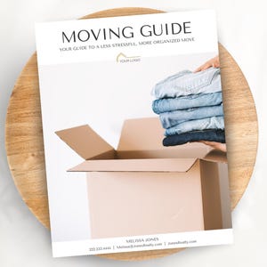 Moving Guide, Moving Checklist for Realtors, Moving Guide Real Estate Template, Moving List, Buyer Moving Checklist Printable, Moving Plan