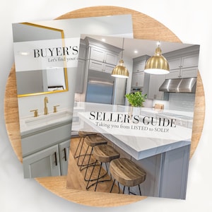 Seller Guide and Buyer Guide Bundle, Listing Presentation for Real Estate, Realtor Packet, Editable Canva Home Buyers and Sellers Guides