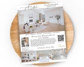 Real Estate Flyer Template Canva: Just Listed with QR Code