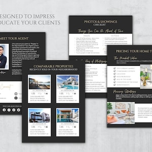 Luxury Realtor Buyer Packet and Listing Presentation Packet