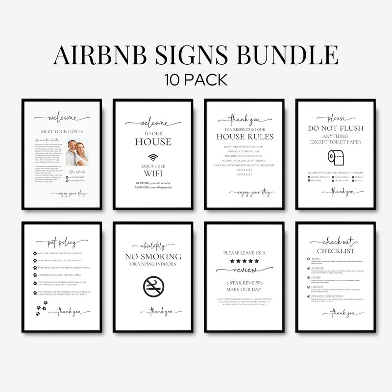 Airbnb Printable - Etsy