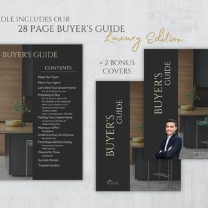 Luxury Real Estate Buyer Guide, Black & Gold