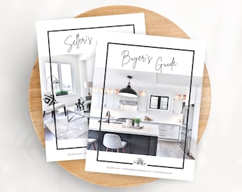Buyer and Seller Guide Real Estate, Listing Presentation & Buyer Presentation, Realtor New Client Packet, Real Estate Canva Templates